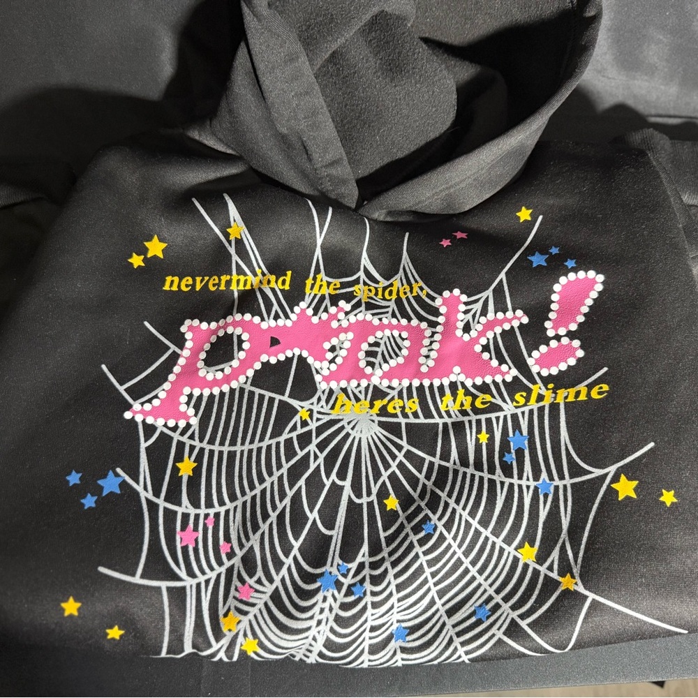 Black Graphic Hoodie Sweater